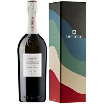 Merotto: Prosecco Superiore &quot;Bareta&quot; Brut MAGNUM száraz fehér pezsgő (Valdobbiadene, Olaszország)