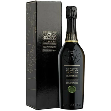 Merotto: Prosecco &quot;Cuvée Del Fondatore Graziano Merotto&quot; Brut MAGNUM száraz fehér pezsgő (Valdobbiadene, Olaszország)