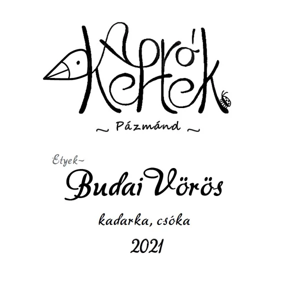 ApróKertek Budai Vörös 2021 száraz bio vörösbor