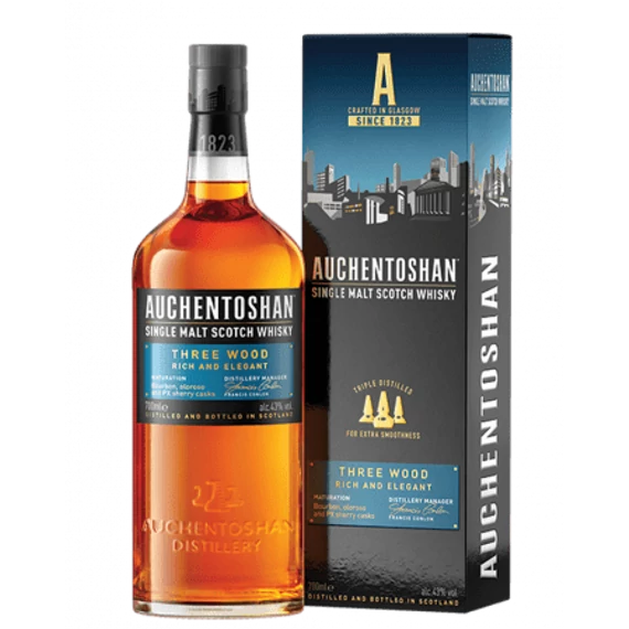 Auchentoshan Three Wood Whisky 40% / 0,7L whisky (Skócia)