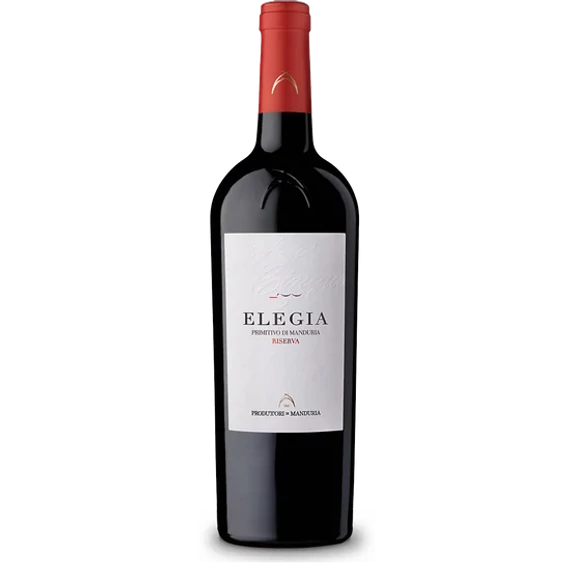 Consorzio di Manduria: &quot;Elegia&quot; Primitivo 2020 száraz vörösbor (Puglia, Olaszország)