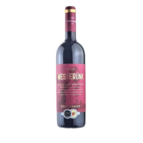 Eszterbauer Borászat: "Mesterünk" Merlot-Cabernet 2019 száraz vörösbor (Szekszárd)