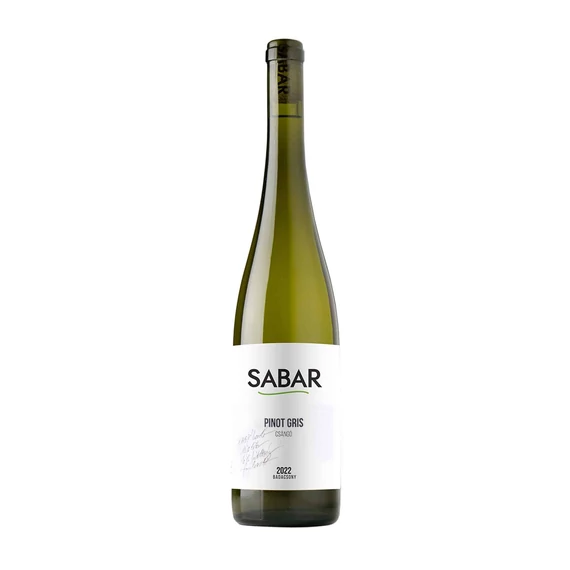 Sabar Borház: Pinot gris 2023 száraz fehérbor (Badacsony)