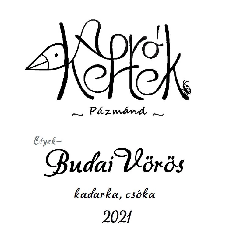ApróKertek Budai Vörös 2021 száraz bio vörösbor (Pázmánd, Etyek)