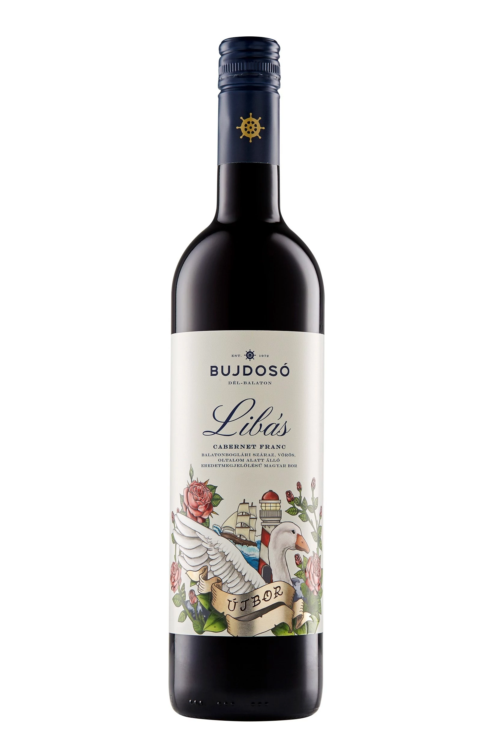 Bujdosó: Libás Cabernet franc 2024 száraz vörösbor (Balatonboglár) újbor