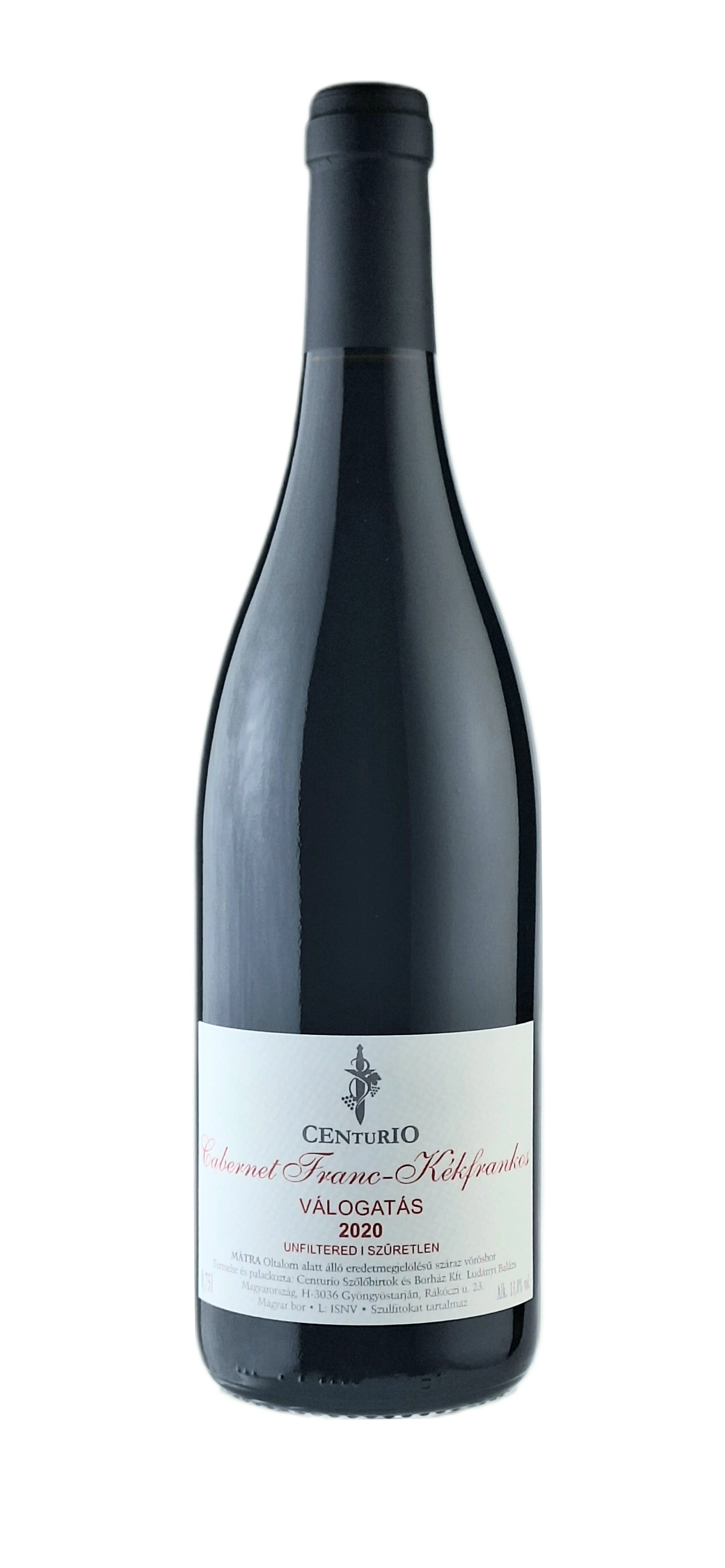 Centurio Szőlőbirtok: Válogatás 2020 száraz vörösbor (Mátra)