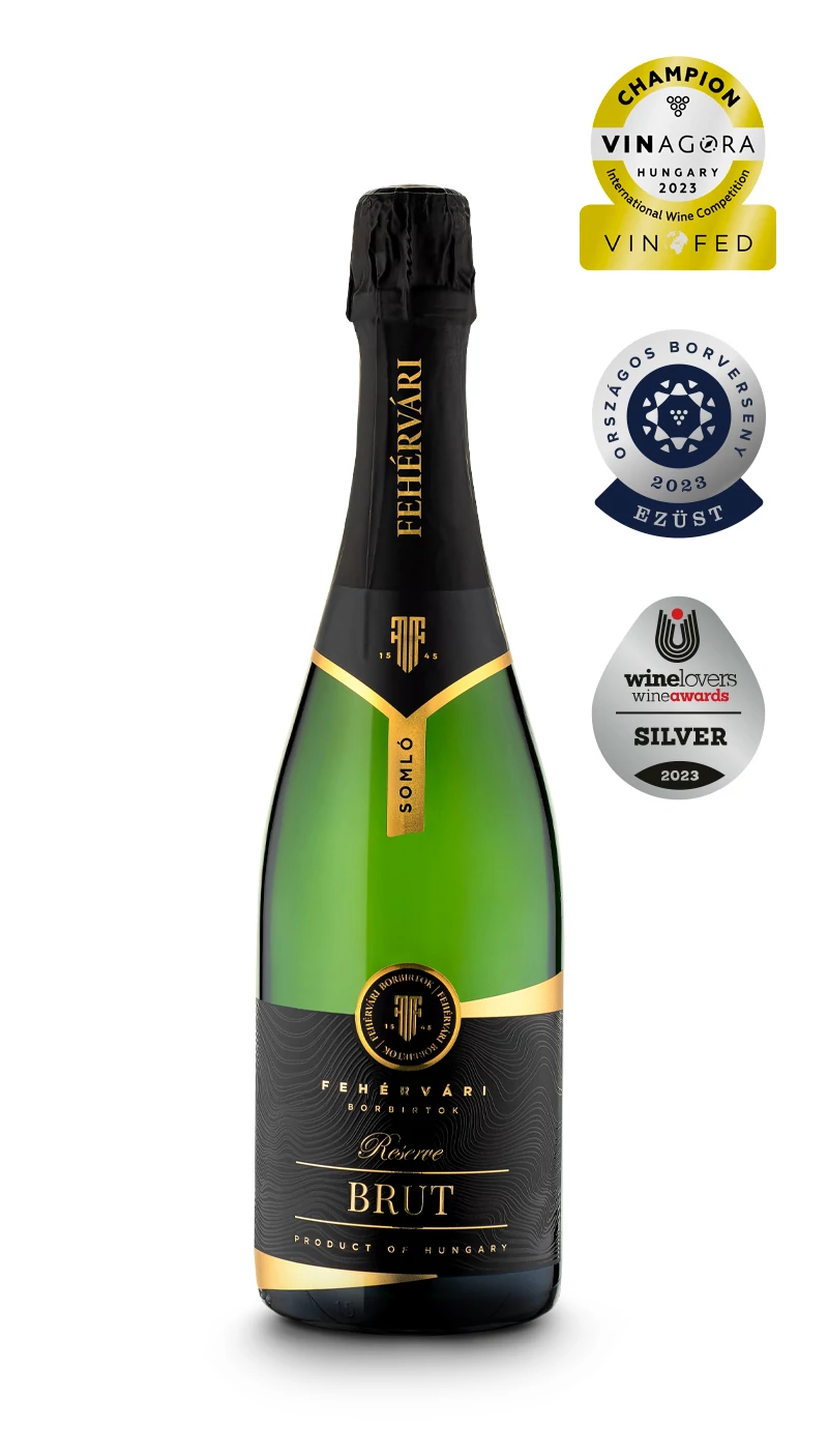 Fehérvári Borbirtok: Brut Reserve száraz fehér pezsgő (Somló)