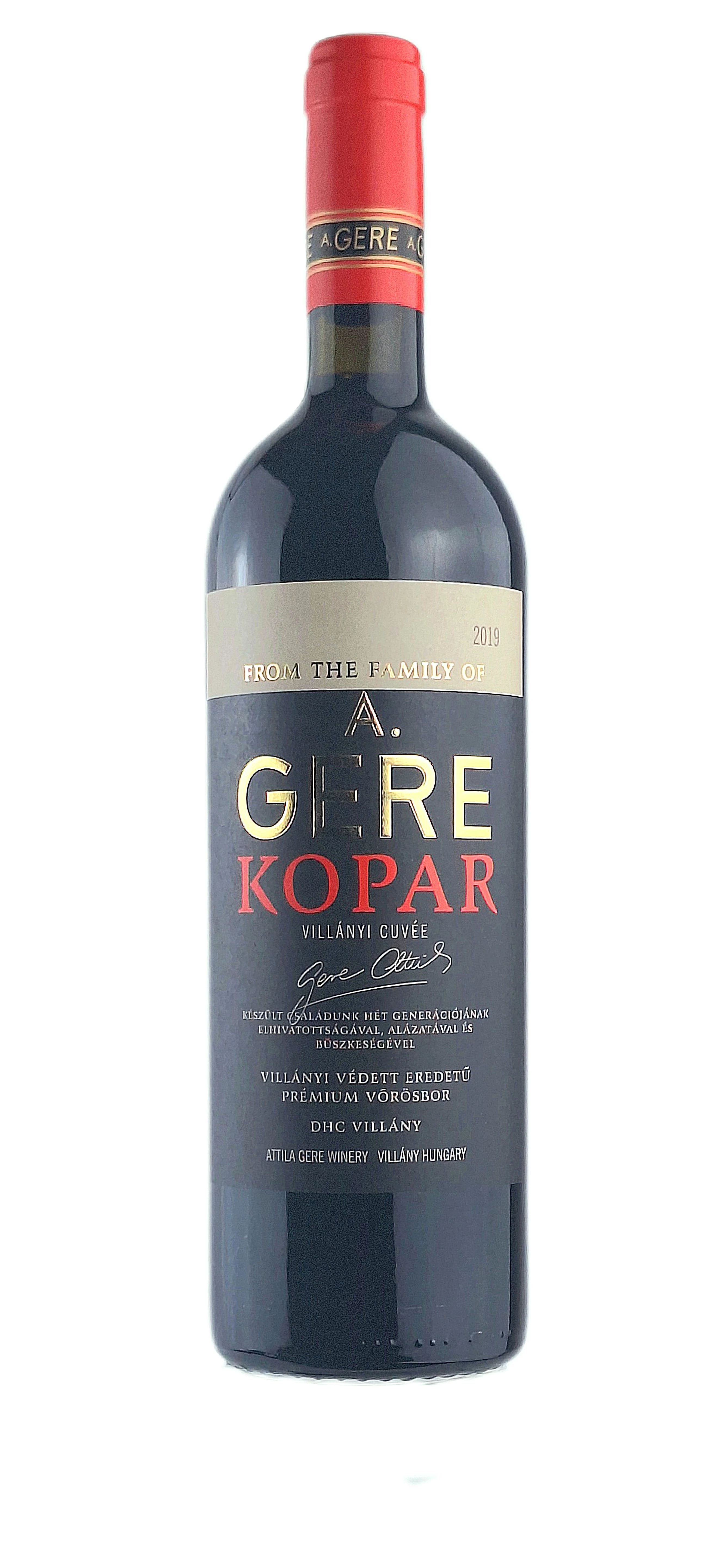 Gere Attila: Kopar 2020 száraz vörösbor (Villány)