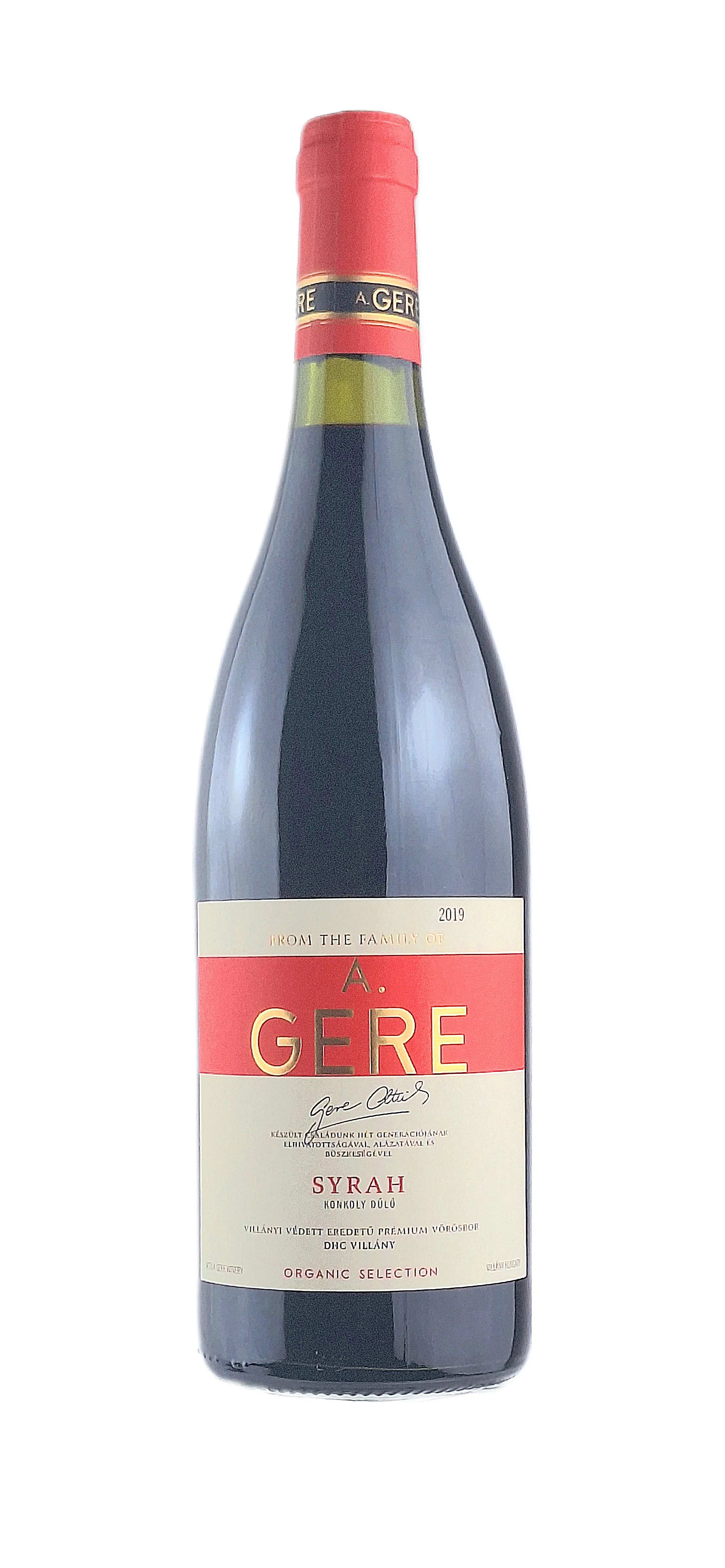 Gere Attila: Syrah 2022 száraz vörösbor (Villány)