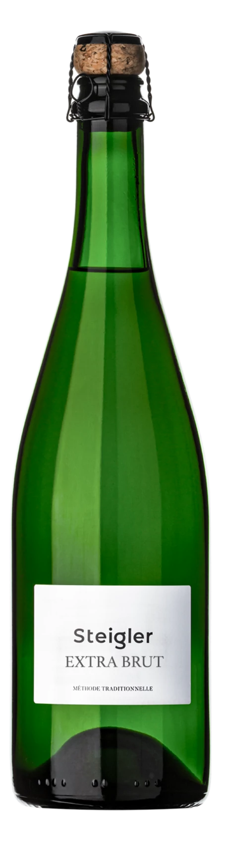 Steigler: Zöldveltelini Extra Brut száraz, fehér pezsgő (Sopron)