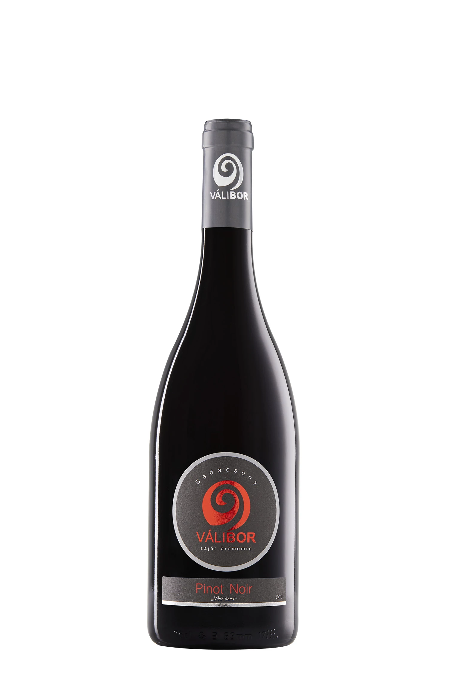 Válibor: Pinot noir 2022 száraz vörösbor (Badacsony)